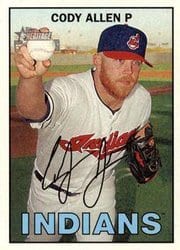 2016 Topps Heritage Base Set Cody Allen #372 card