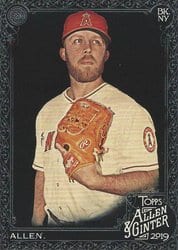 2019 Topps Allen & Ginter X Base Set Cody Allen #215 card