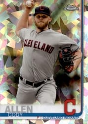2019 Topps Chrome Sapphire Edition Base Set Cody Allen #256 card