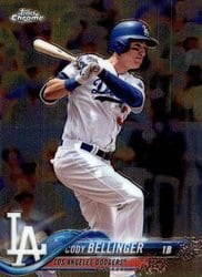 2018 Topps Chrome Base Set Cody Bellinger #132 card