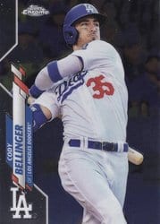 2020 Topps Chrome Base Set Cody Bellinger #77 card