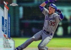 2020 Topps Chrome Base Set Cody Bellinger #77b card