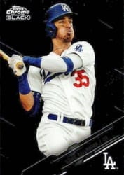 2020 Topps Chrome Black Base Set Cody Bellinger #1 card