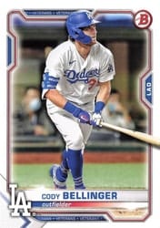 2021 Bowman Base Set Cody Bellinger #80 card