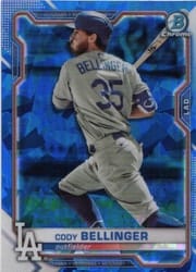 2021 Bowman Chrome Sapphire Edition Base Set Cody Bellinger #89 card