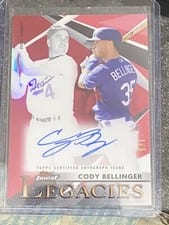 2021 Finest Legacies Autographs Cody Bellinger #FLA-CB card