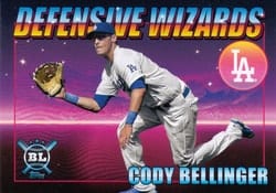 2021 Topps Big League Defensive Wizards Cody Bellinger #DW-13 card