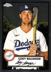 2021 Topps Chrome Platinum Anniversary Base Set Cody Bellinger #165 card