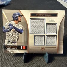 2024 Topps Museum Collection Single Player Primary Pieces Quad Relics Cody Bellinger #SPPQ-CBE card
