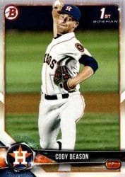 2018 Bowman Draft Base Set Cody Deason #BD-194 card