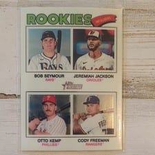 2026 Topps Heritage Cody Freeman / Otto Kemp / Jeremiah Jackson / Bob Seymour #377 card