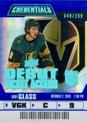 2019-20 Upper Deck Credentials Base Set Cody Glass #143 card