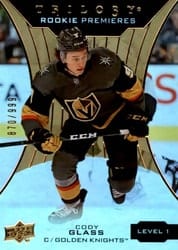 2019-20 Upper Deck Trilogy Base Set Cody Glass #77 card