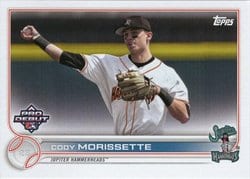 2022 Topps Pro Debut Base Set Cody Morissette #PD-90 card