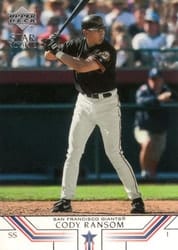 2002 Upper Deck Base Set Cody Ransom #39 card