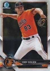 2018 Bowman Chrome Prospects Cody Sedlock #BCP211 card