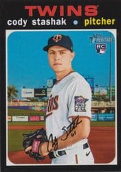 2020 Topps Heritage Base Set Cody Stashak #654 card