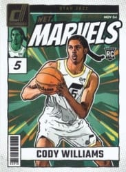 2024-25 Donruss Net Marvels Cody Williams #20 card