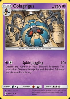 Lost Thunder Cofagrigus #100 card