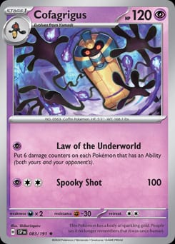 2024 Surging Sparks Cofagrigus #83 card
