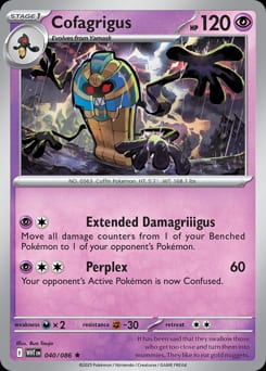 2025 White Flare Cofagrigus #40 card