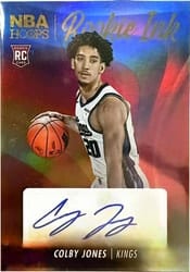 2023-24 Hoops Rookie Ink Colby Jones #RI-JON card