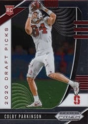 2020 Panini Prizm Draft Picks Base Set Colby Parkinson #135 card
