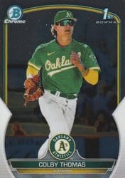 2023 Bowman Chrome Prospects Colby Thomas #BCP-32 card