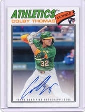 2026 Topps Heritage Real One Autographs Colby Thomas #ROA-CT card