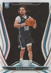 2020-21 Panini Certified Base Set Cole Anthony #186 card