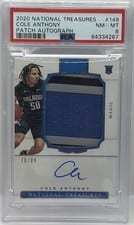 2020-21 Panini National Treasures Rookie Patch Autographs Cole Anthony #149 card