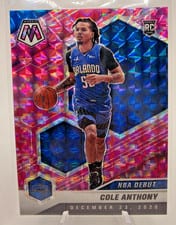 2020 Panini Mosaic Cole Anthony #268 card