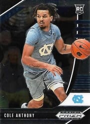 2020 Panini Prizm Draft Picks Base Set Cole Anthony #9 card