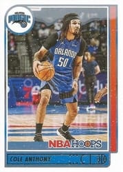 2021-22 Hoops Winter Base Set Cole Anthony #12 card