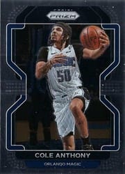 2021-22 Panini Prizm Base Set Cole Anthony #121 card