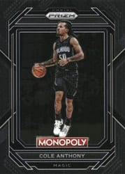 2022-23 Panini Prizm Monopoly Base Set Cole Anthony #64 card