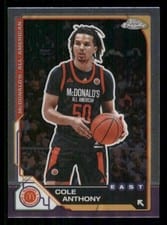 2025 Topps Chrome McDonald's All American Base Set Cole Anthony #94 card