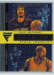 2020-21 Panini Flux Deja Vu Cole Anthony / Steve Francis #14 card