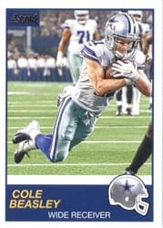 2019 Score Base Set Cole Beasley #163 card
