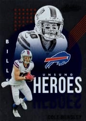2021 Panini Absolute Unsung Heroes Cole Beasley #19 card