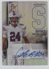 2024 Topps Signature Class Rookie Class Chrome Autographs Cole Bishop #RCV-CB card