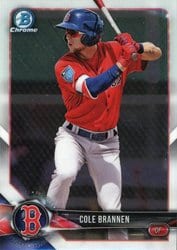 2018 Bowman Chrome Prospects Cole Brannen #BCP154 card