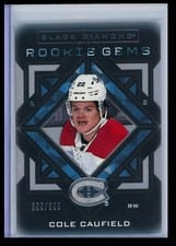 2021-22 Upper Deck Black Diamond Rookie Gems Cole Caufield #RG-CC