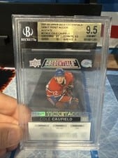 2021-22 Upper Deck Credentials Debut Ticket Access Acetate Cole Caufield #DTA-CC card