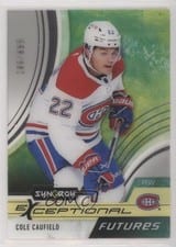 2021-22 Upper Deck Synergy Exceptional Futures Cole Caufield #EF-CC card