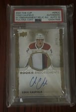 2021-22 Upper Deck The Cup The NHL Collection Cole Caufield #NHL-CC card