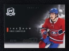 2021-22 Upper Deck The Cup The Show Black Parallel Cole Caufield #SB-46 card