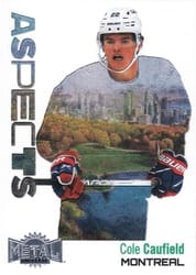 2022-23 SkyBox Metal Universe Aspects Cole Caufield #A-19 card