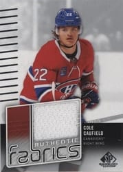2022-23 SP Game Used Authentic Fabrics Cole Caufield #AF-CC card