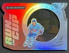 2022-23 Upper Deck Black Diamond Run for the Cup Cole Caufield #RUN-CC card
